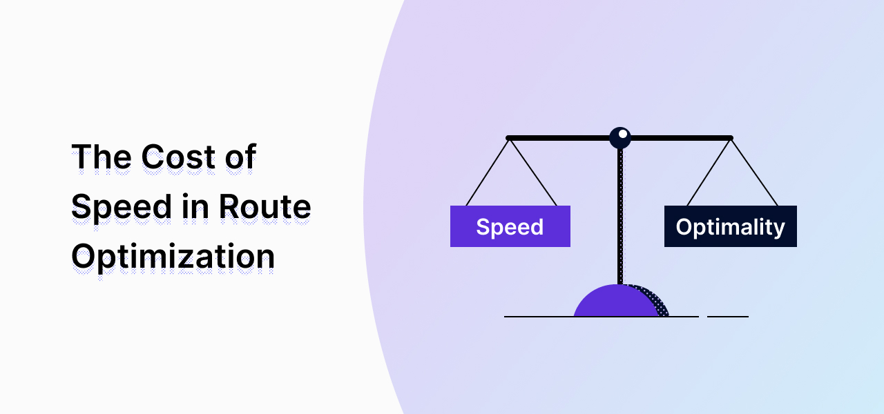 The Cost of Speed in Route Optimization